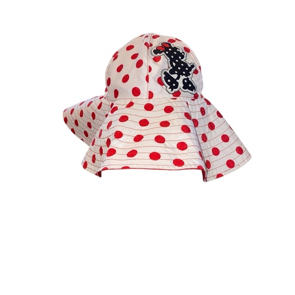 Disney Parks Reversible Minnie Mouse  PolkaDot Foldable wide brim Floppy Sun Hat - Picture 4 of 9